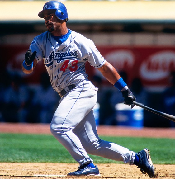 MAJESTIC  RAUL MONDESI Los Angeles Dodgers 1999 Throwback