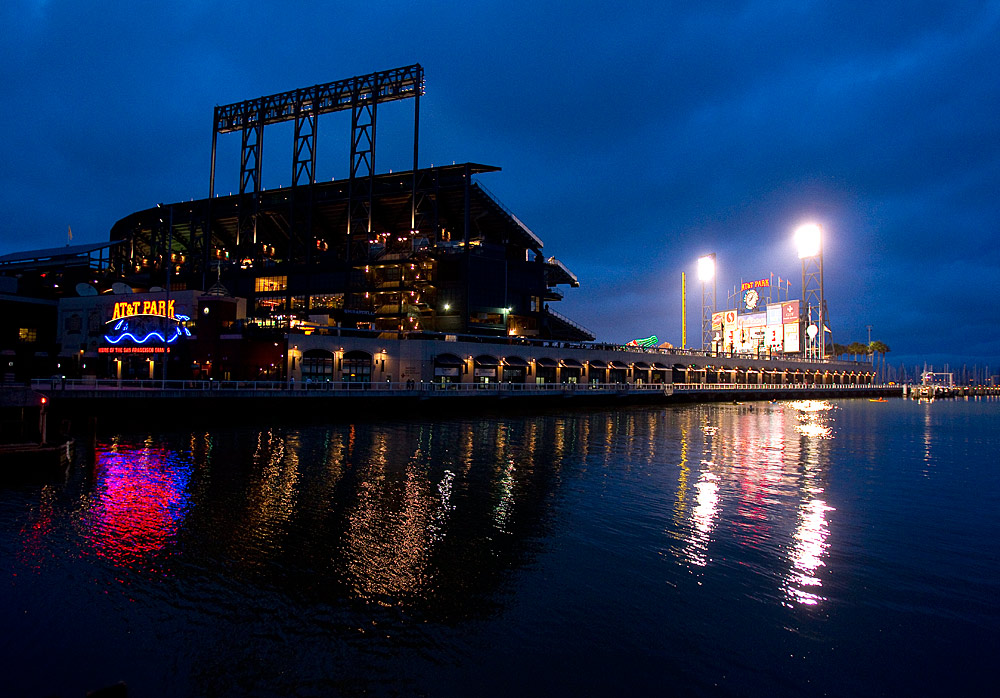 AT&T Park in San Francisco is Beautiful at Night - Mangin Photography ...