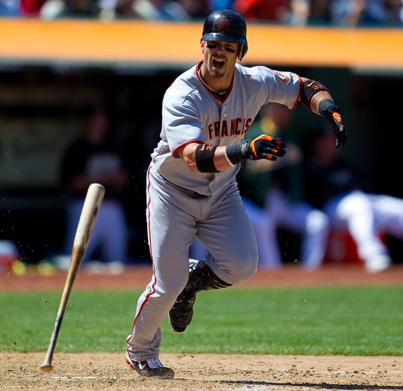 Giants' Aaron Rowand has improved his play in center field this