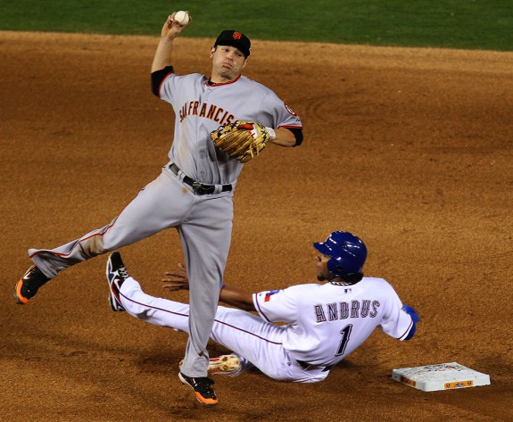during game 3 of the 2010 World Series between the San Francisco
