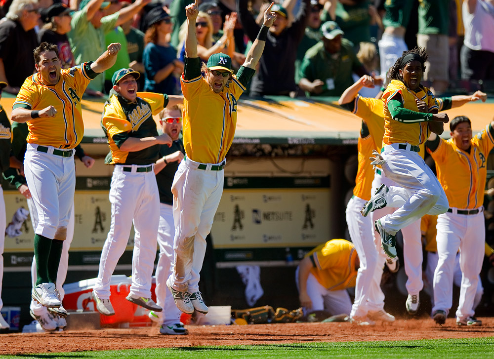 Are A's new uniforms gold or yellow? - Mangin Photography Archive